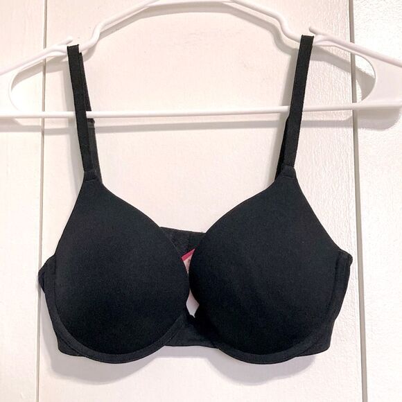 VICTORIAS SECRET PINK VS Where Everywhere Super Push Up Black Bra 34C - Picture 6 of 14